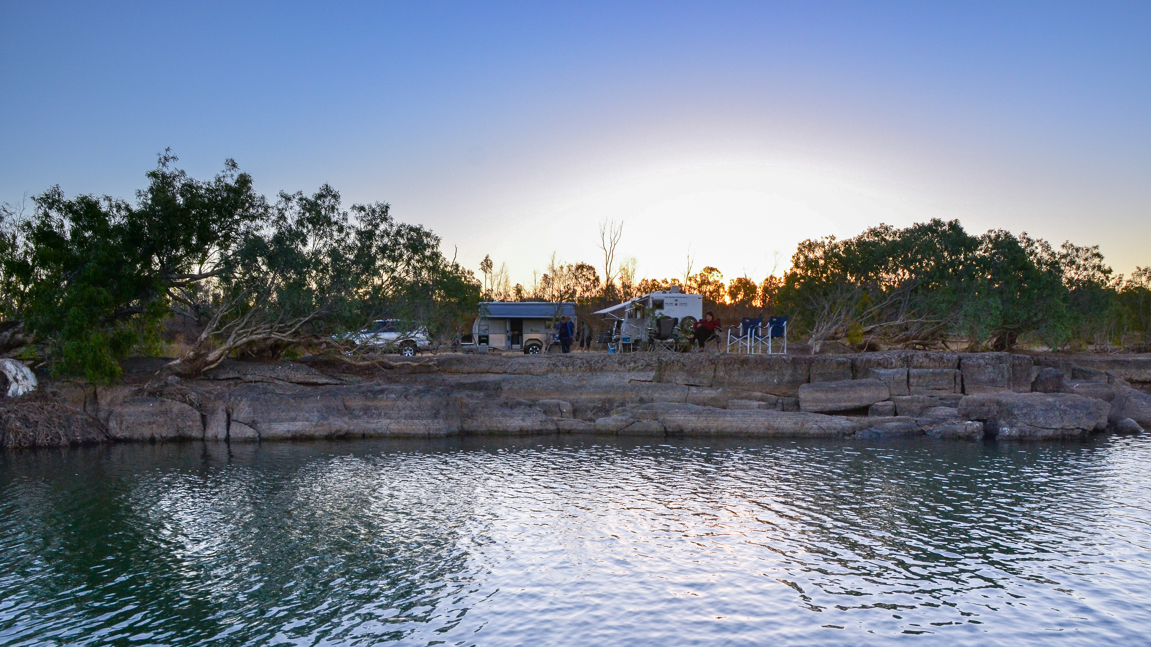 Our Leichhardt River campsite.