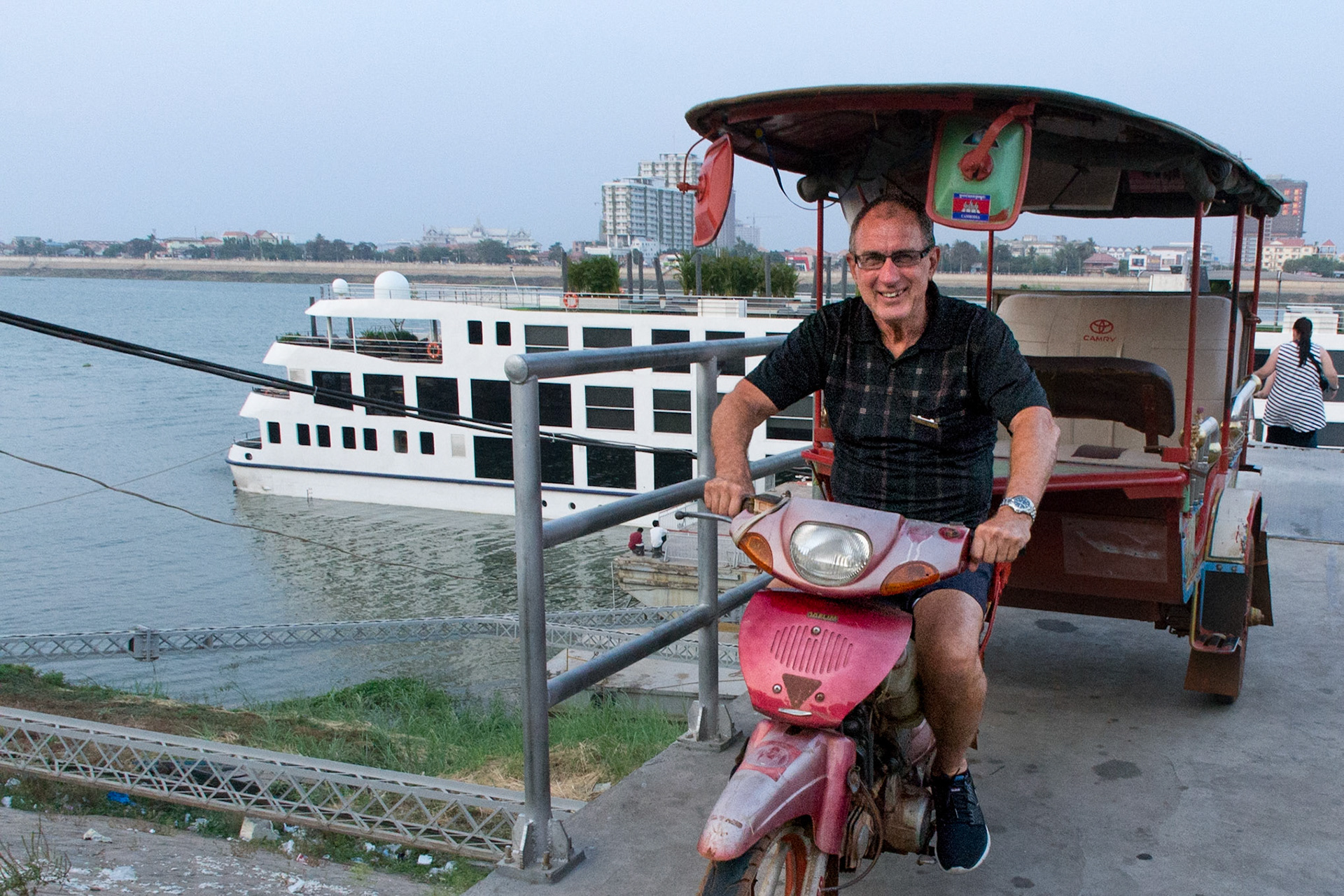 Tuk-tuk relief driver.