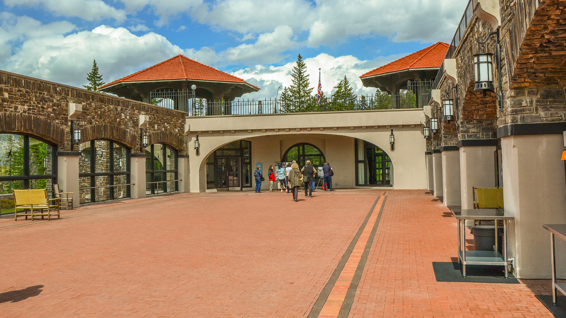 The Spa Complex of the Cave and Basin hot springs as it is today.