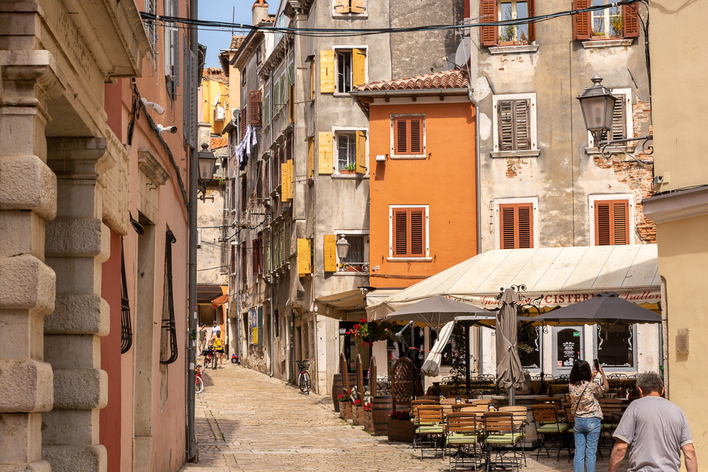Exploring Grisia Street on our way to St Euphemia