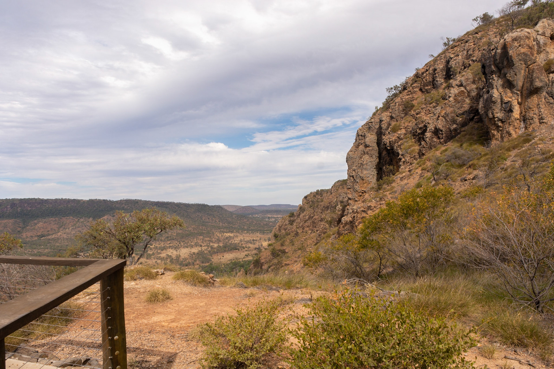 Eclipse Gap lookout at Minerva Hills National Park.