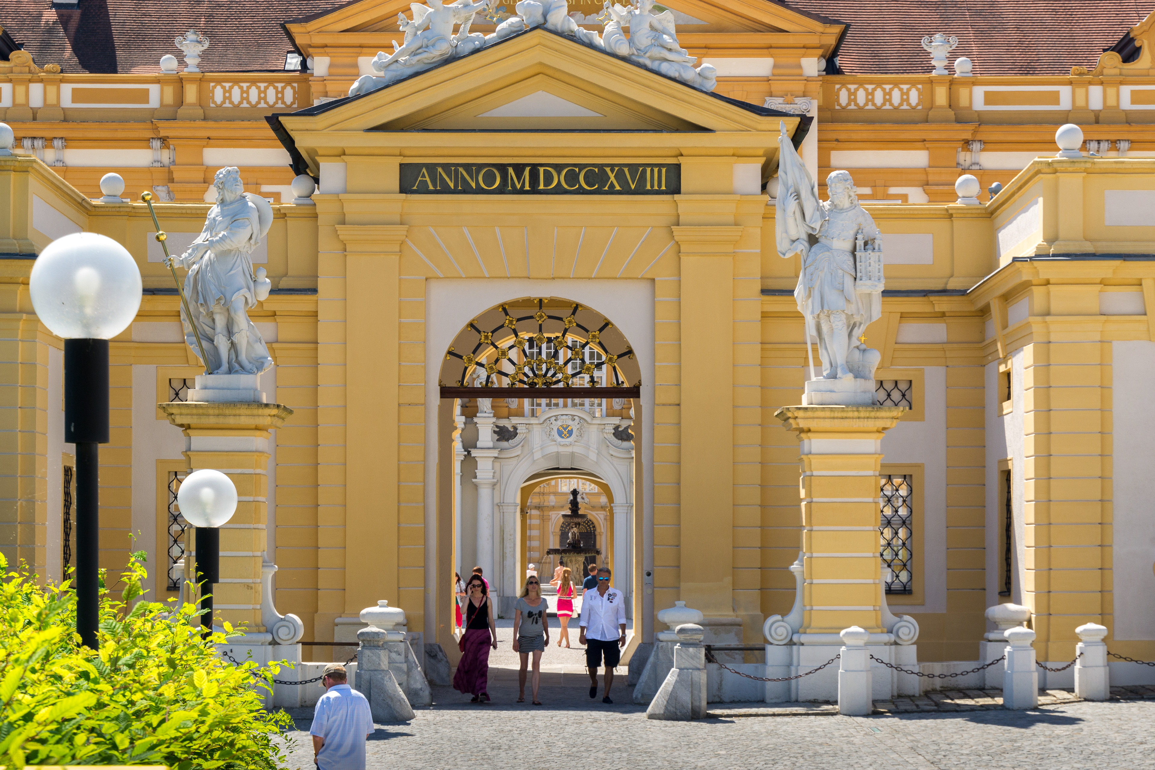 Baroque architecture of the main entrance.