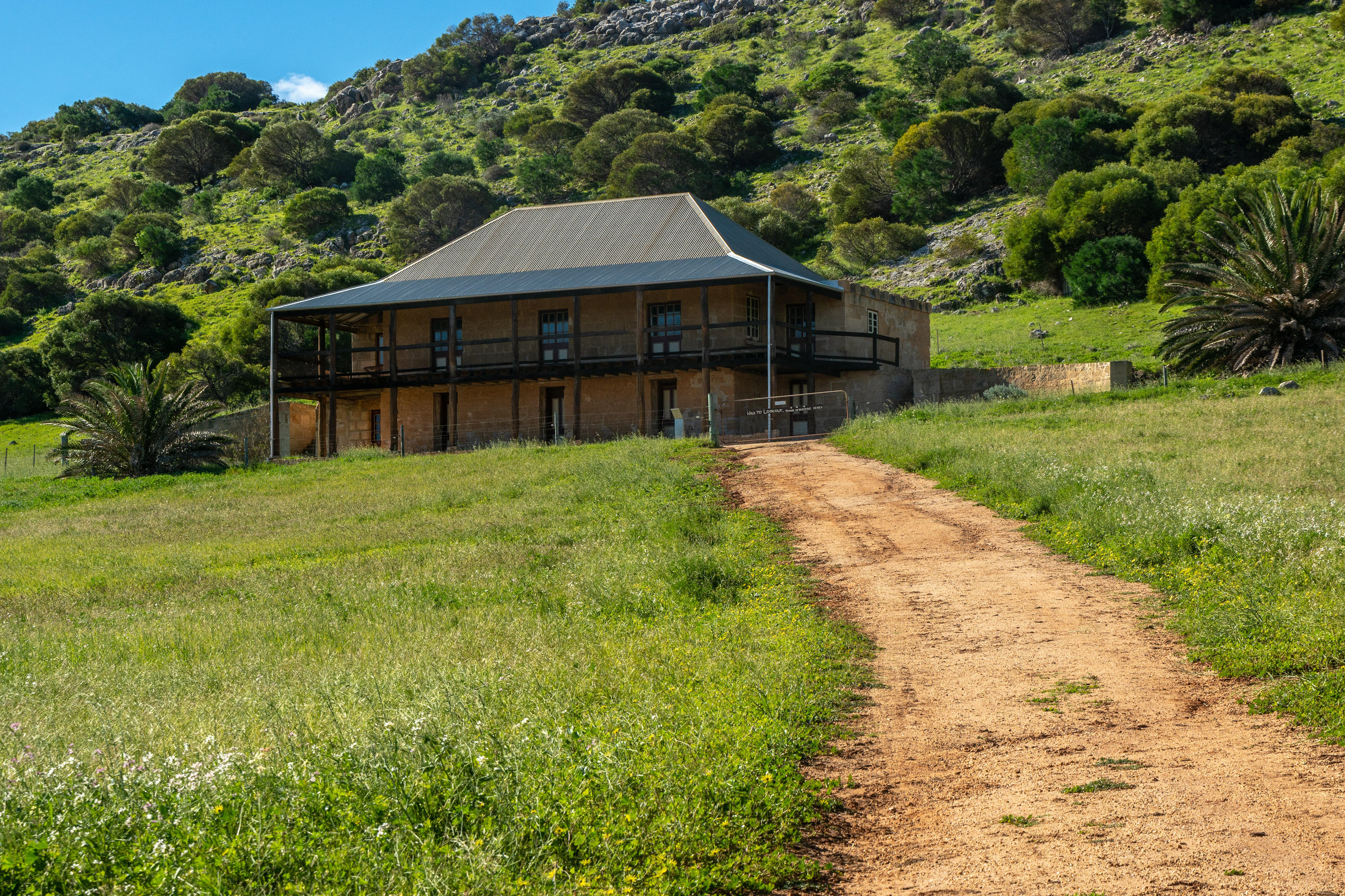 Sanford's House, the Lynton Homestead and the Governor's Residence, Captain H.A. Sanford, the supervisor of the convict depot had an elegant, two-storeyed house built in 1853