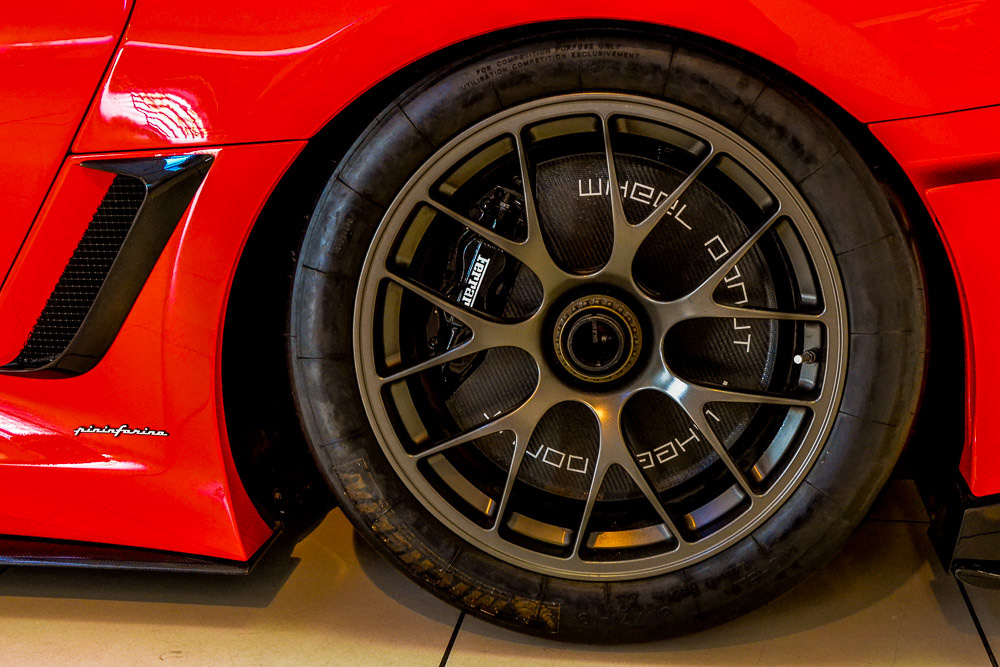 Brembo for the carbon-ceramic brakes, Michelin for the tyres..