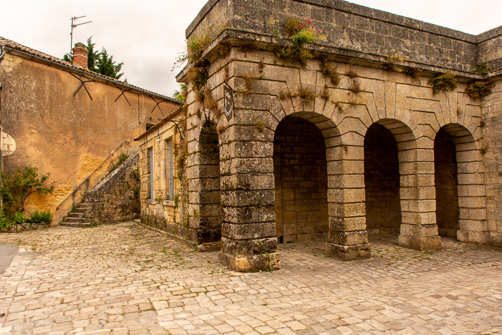Stairs leading to the top of the Citadel's defensive walls just behind the main entry gate.