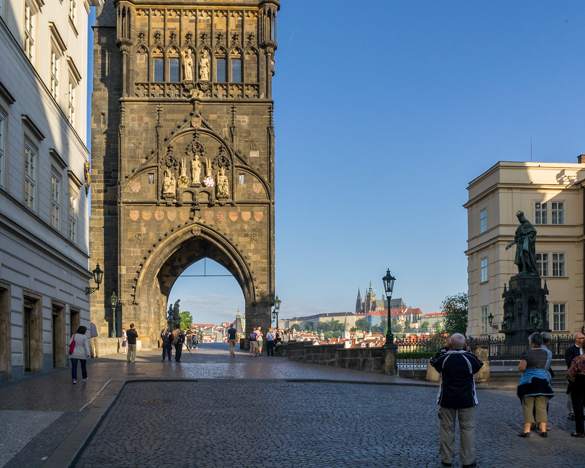 Old Town Bridge Tower - Gothic Entrance Gate to the Charles Bridge from the east.