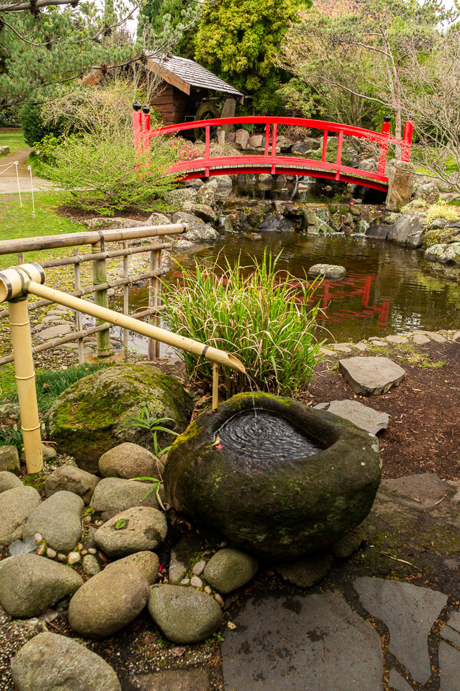 Water features lead into distant vistas...