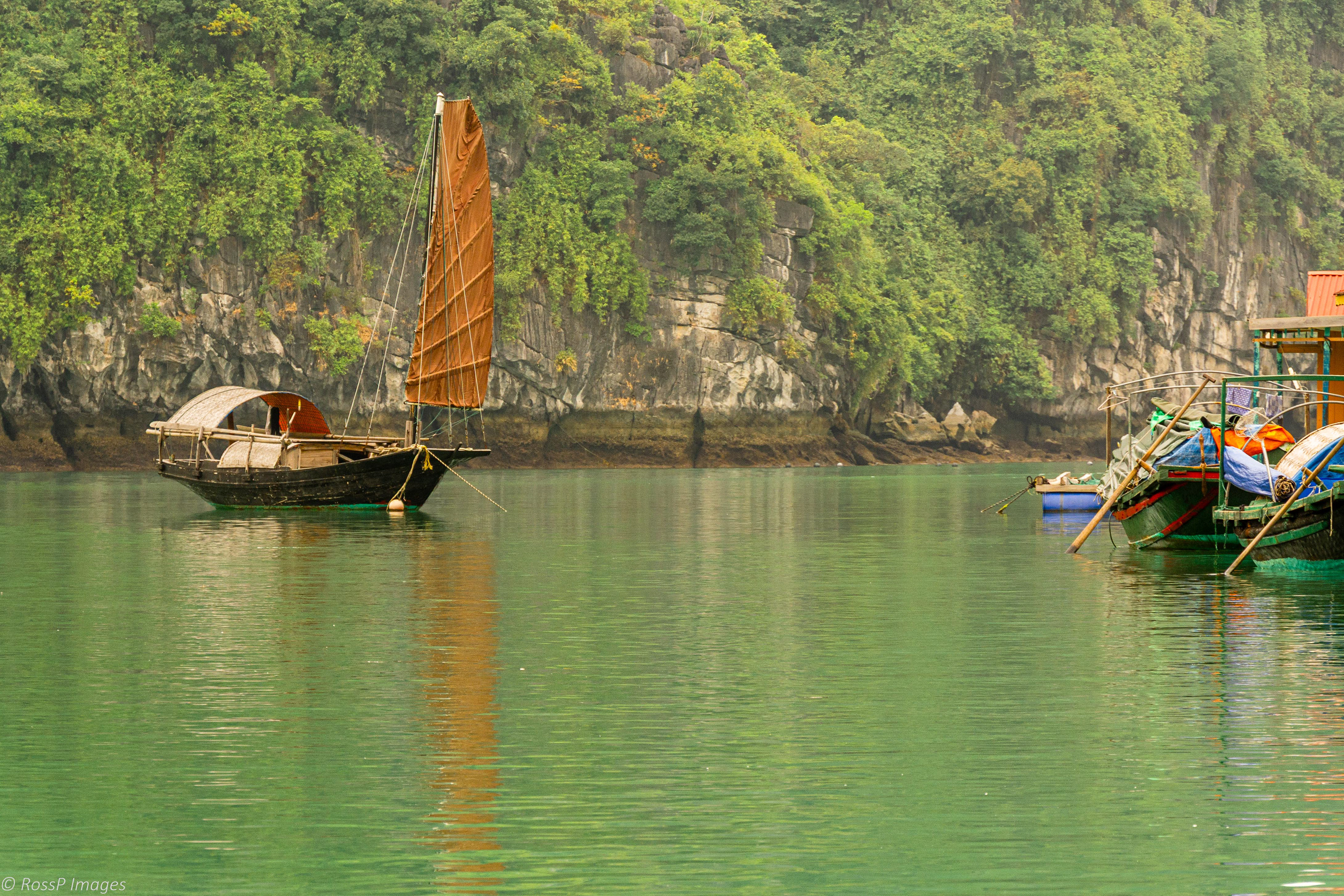 All types of boats are encountered on our journey.