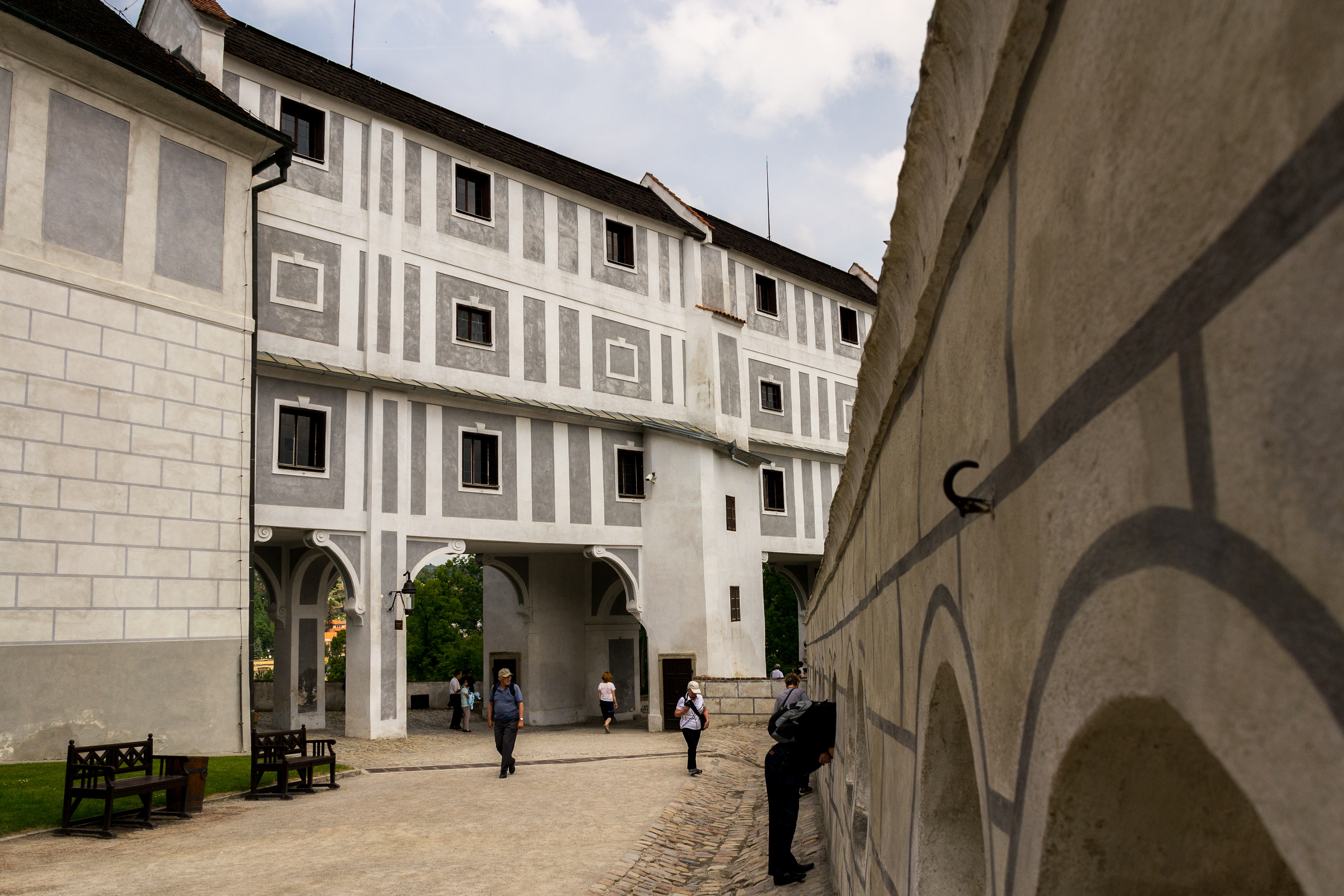 The Cloak Bridge at the 5th courtyard level.