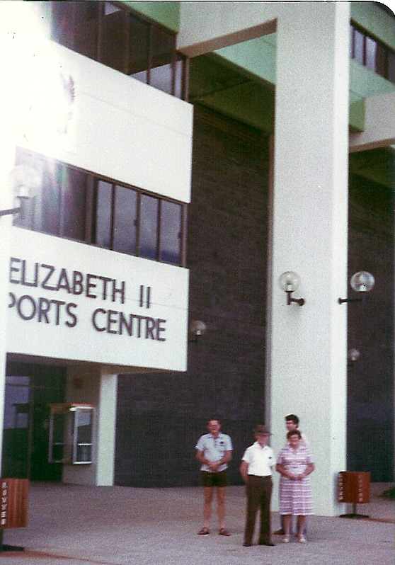 Ed and Nell with George and Doris at QE2 sports centre.