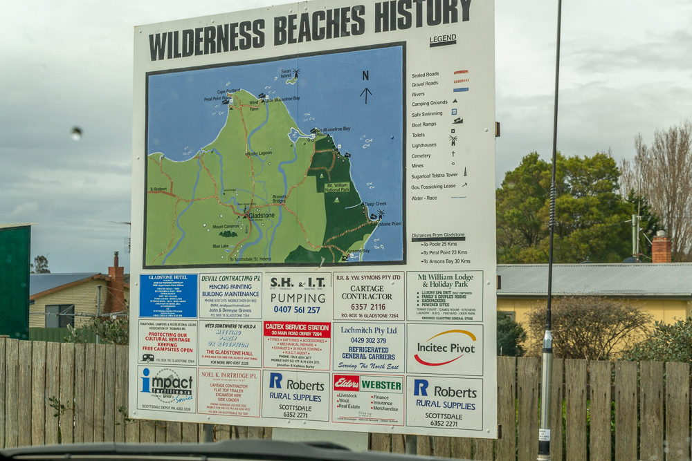 We drive into the village of Gladstone and discover the Wilderness Beaches.