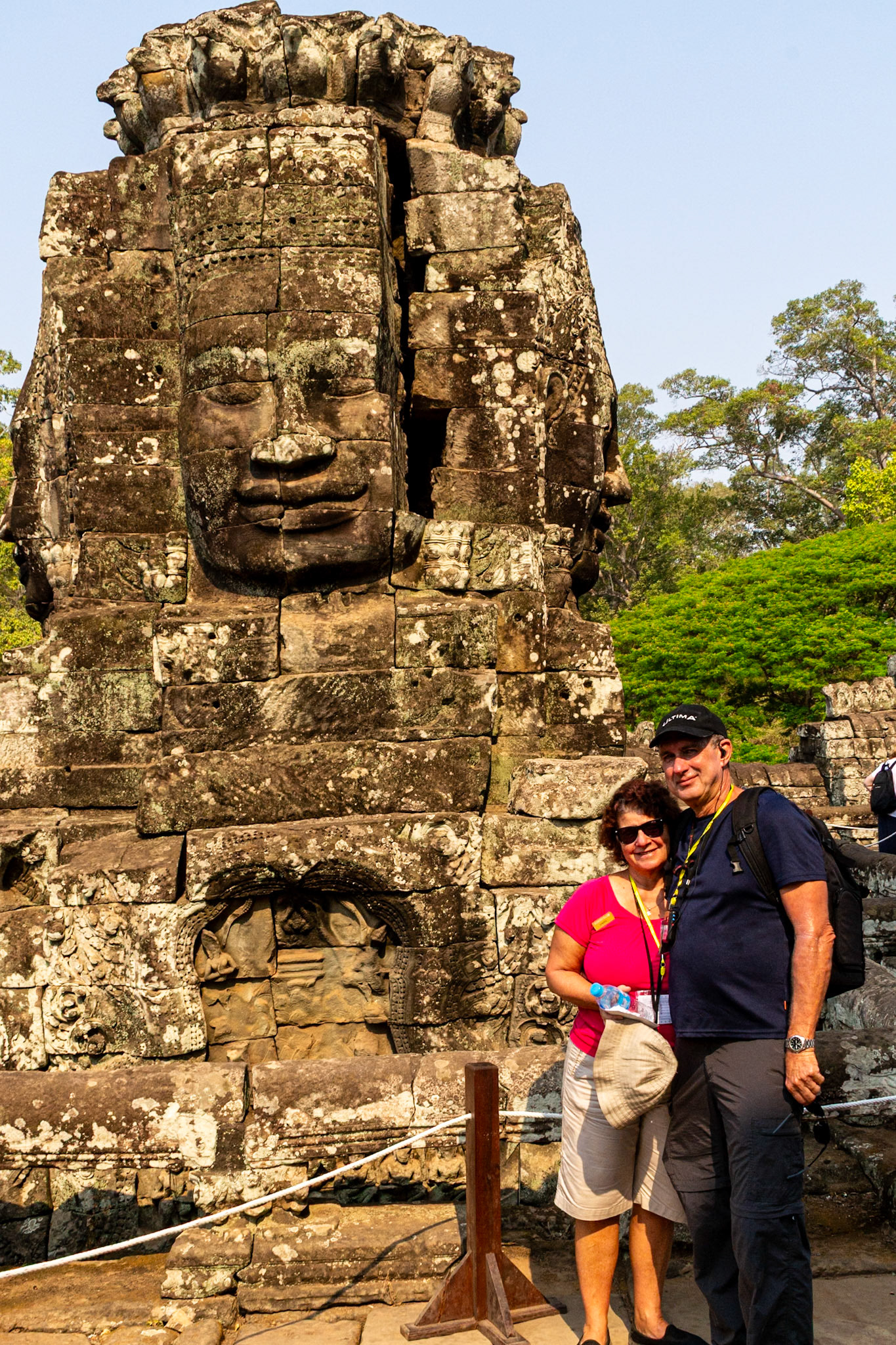 Face towers at the Bayon.