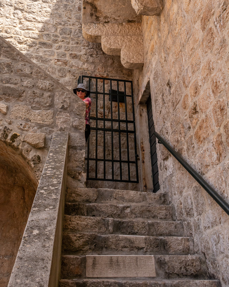 Stairs near the Ploce Gate provide access to the ramparts.