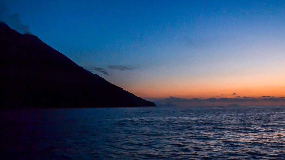Stromboli sunset.