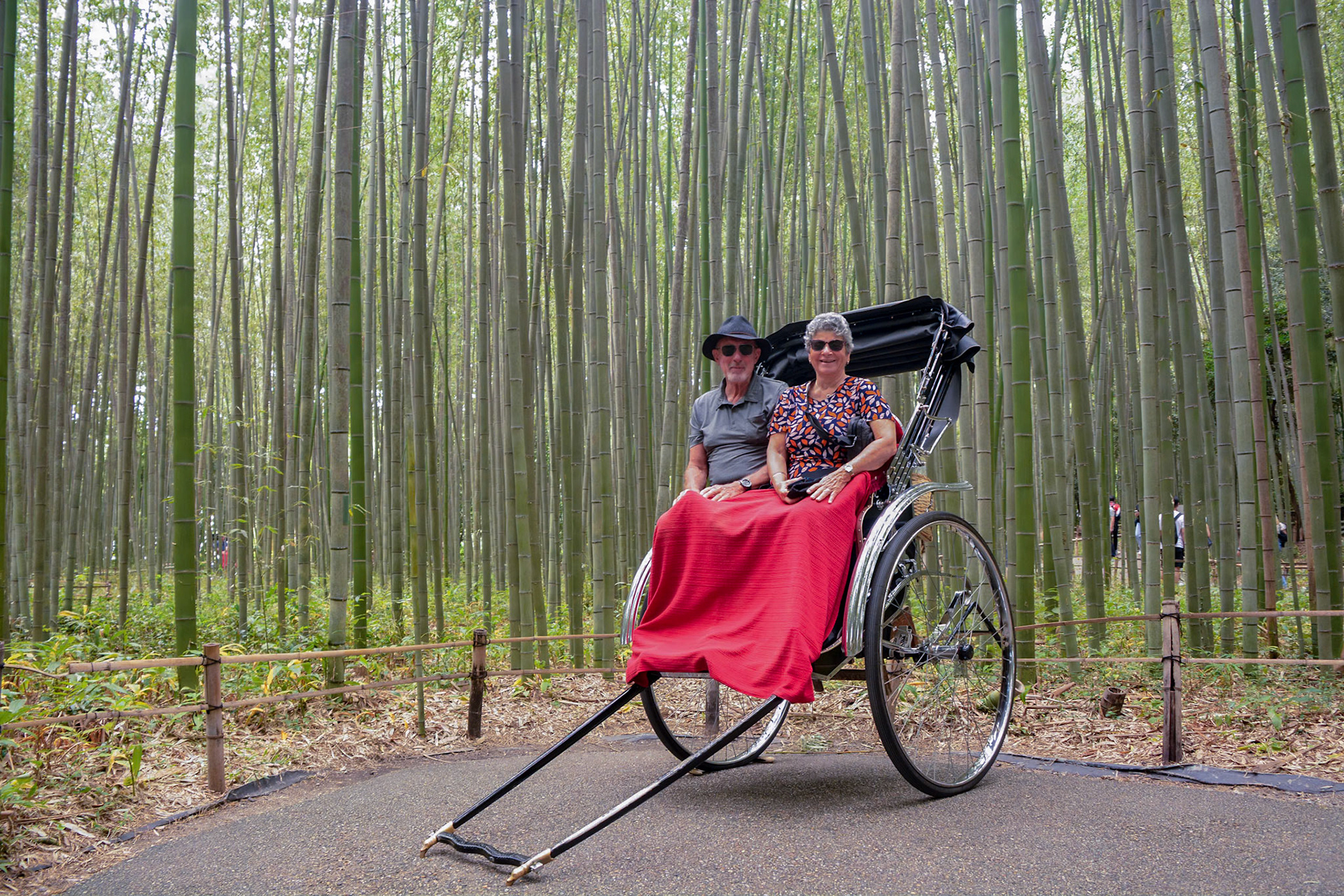 Deep inside the famous Arashiyama Bamboo Grove.
