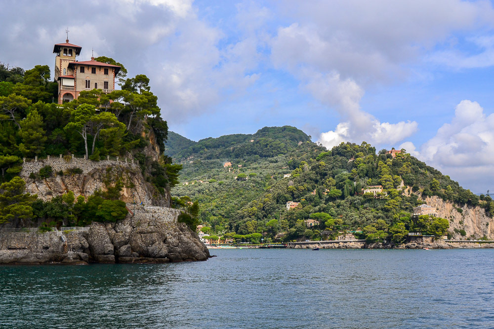 Beauriful coastline of the Italian Riveria.