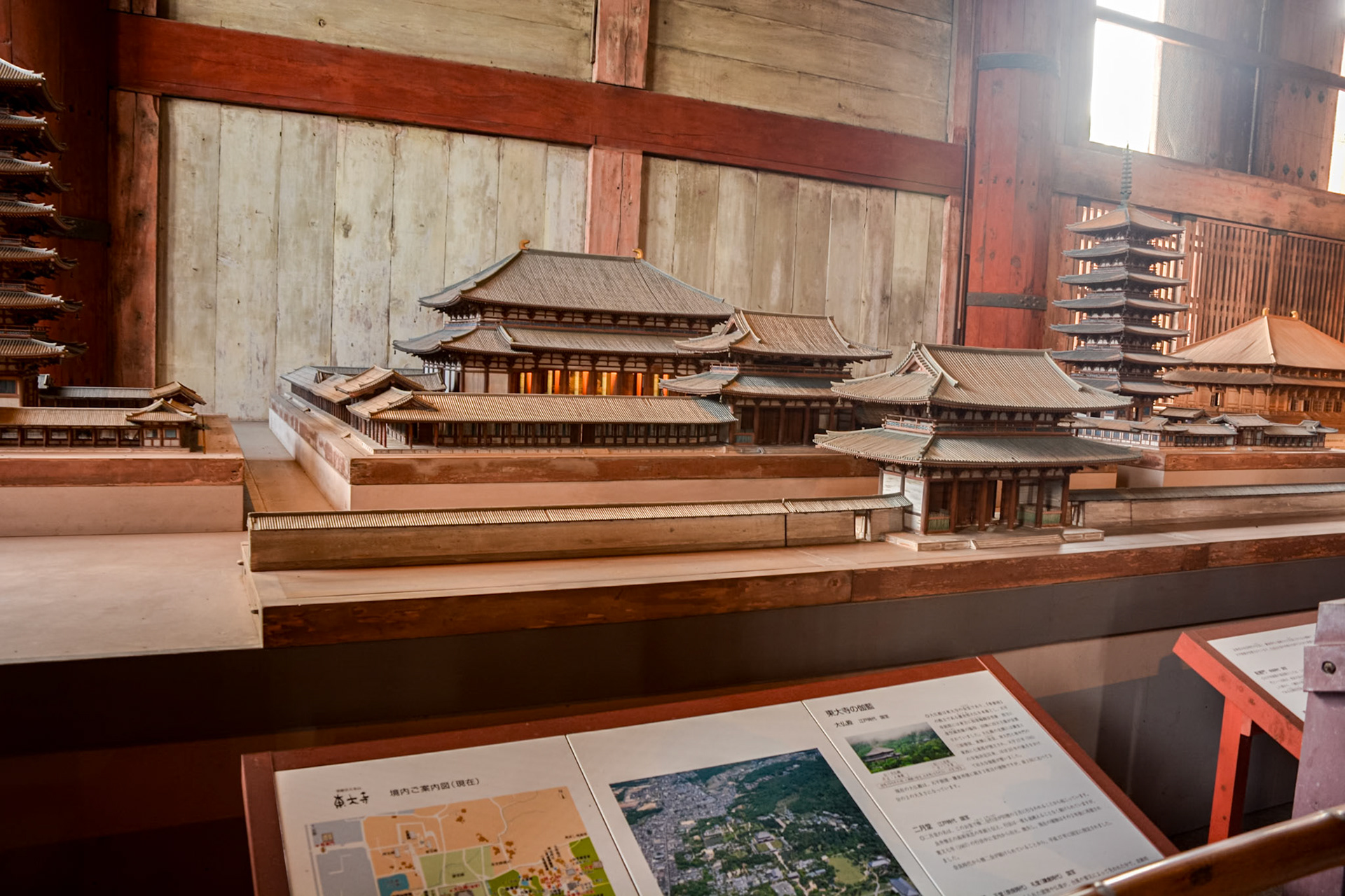 Todaiji Temple - Timber model of the original temple.