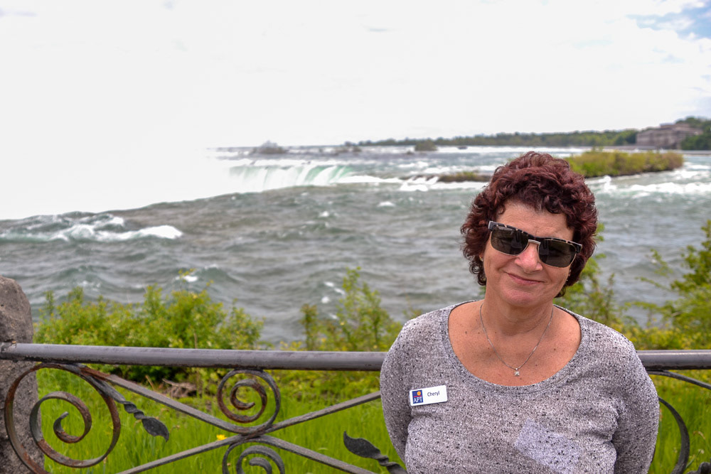 Niagara Falls lookout on the Canadian side.