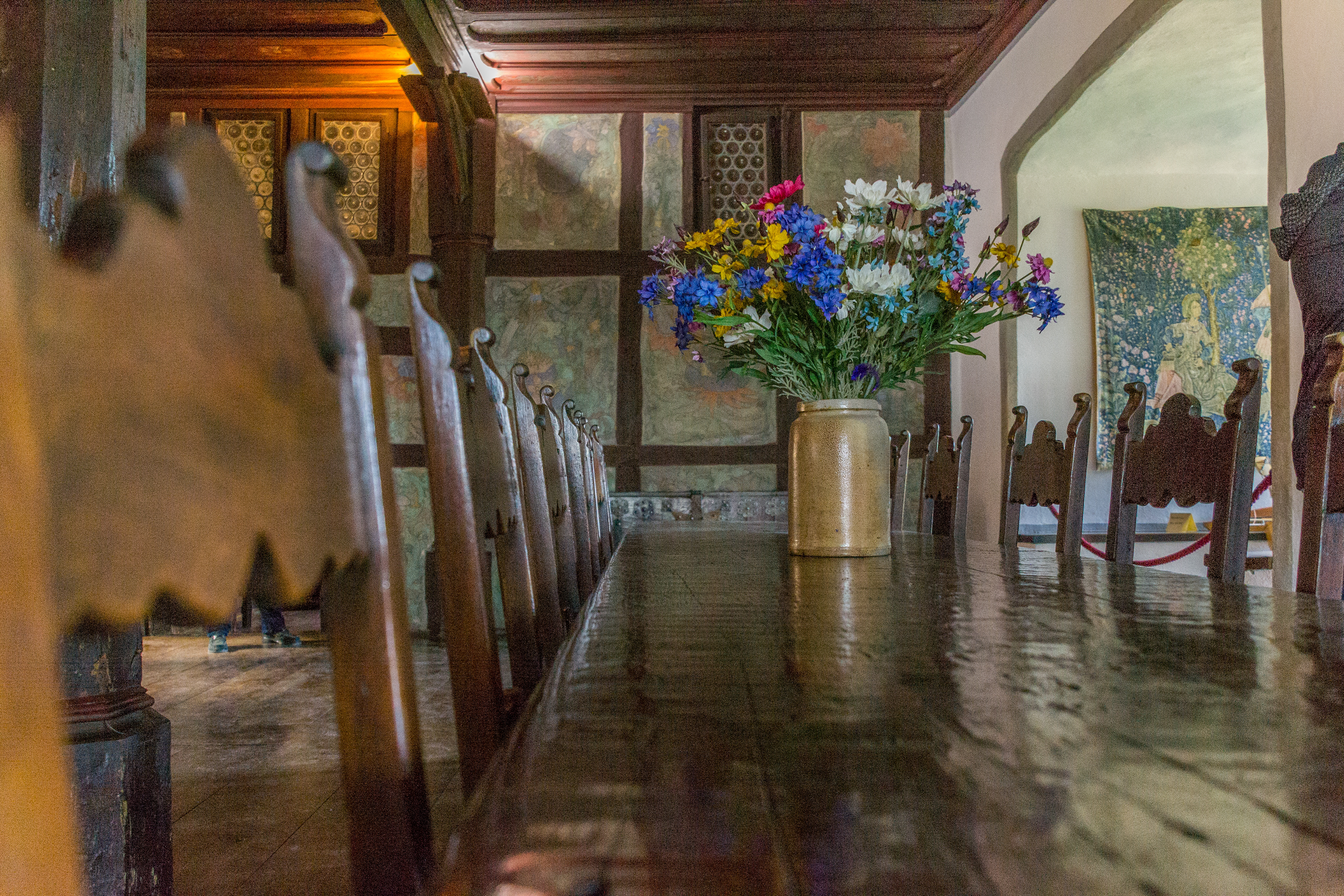 Dining in style reserved for knights and nobility.