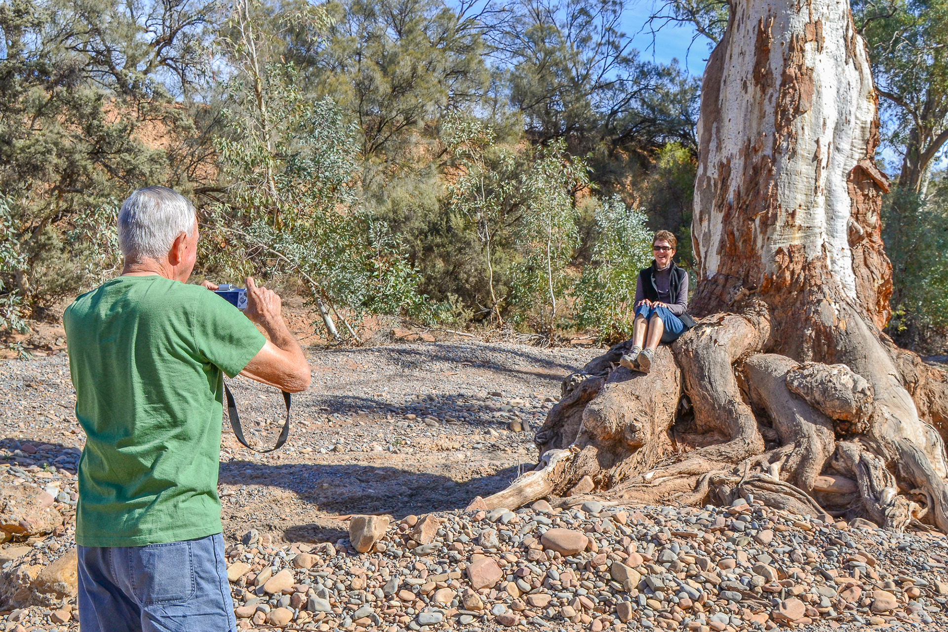 Don and Lorraine capturing memories.
