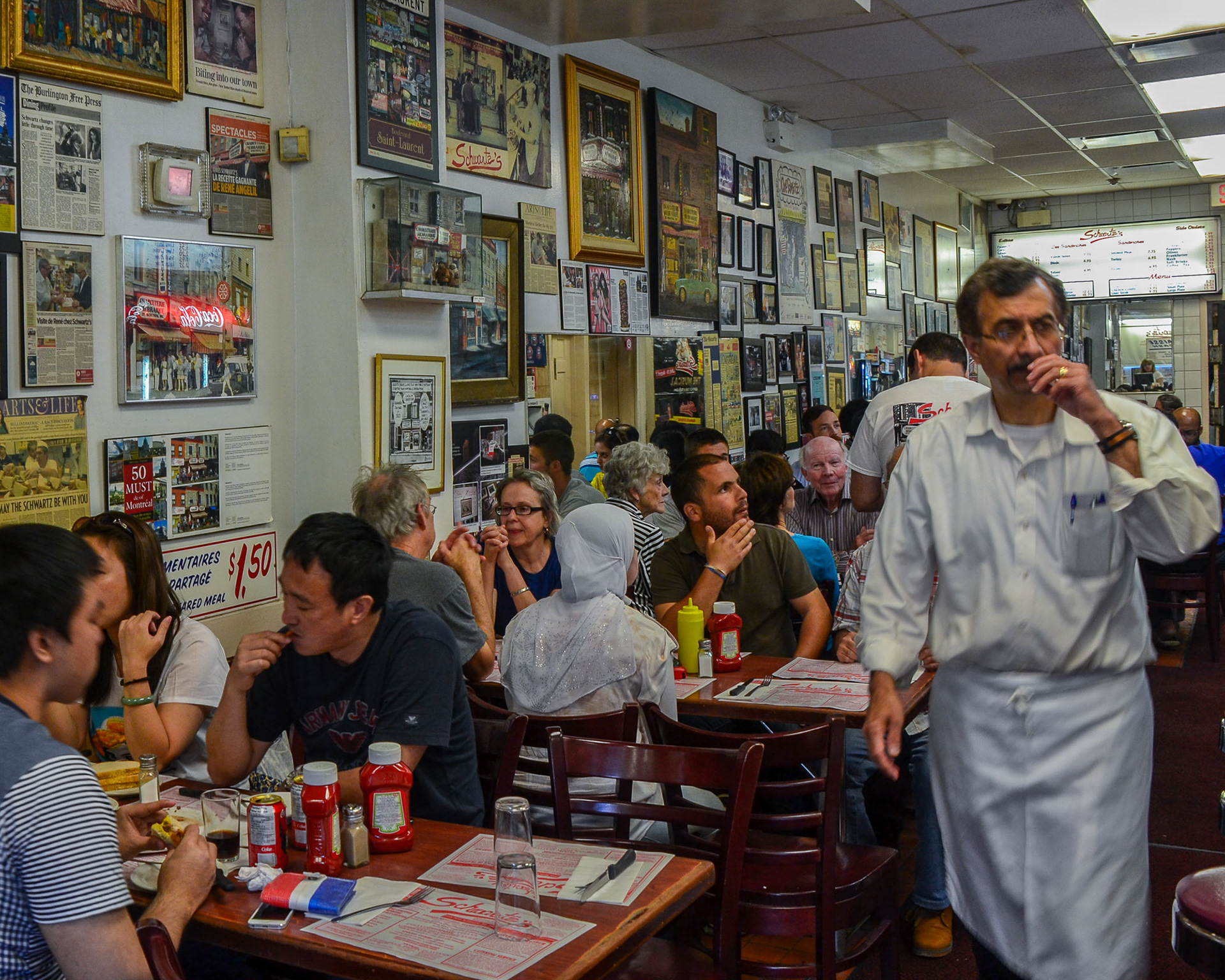Schwartz's, also known as the Montreal Hebrew DelicatessenIts - long popularity has led to it being considered a cultural institution of Montreal.