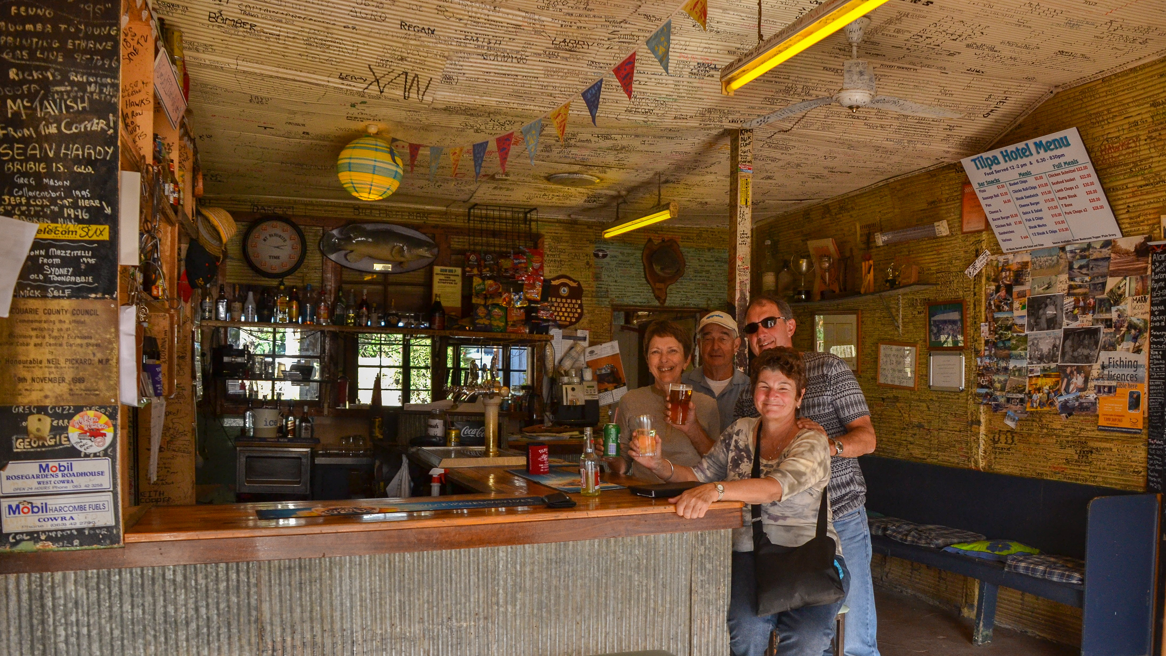Cheers to a great trip at the Tilpa Hotel. Our arrival doubled the population.