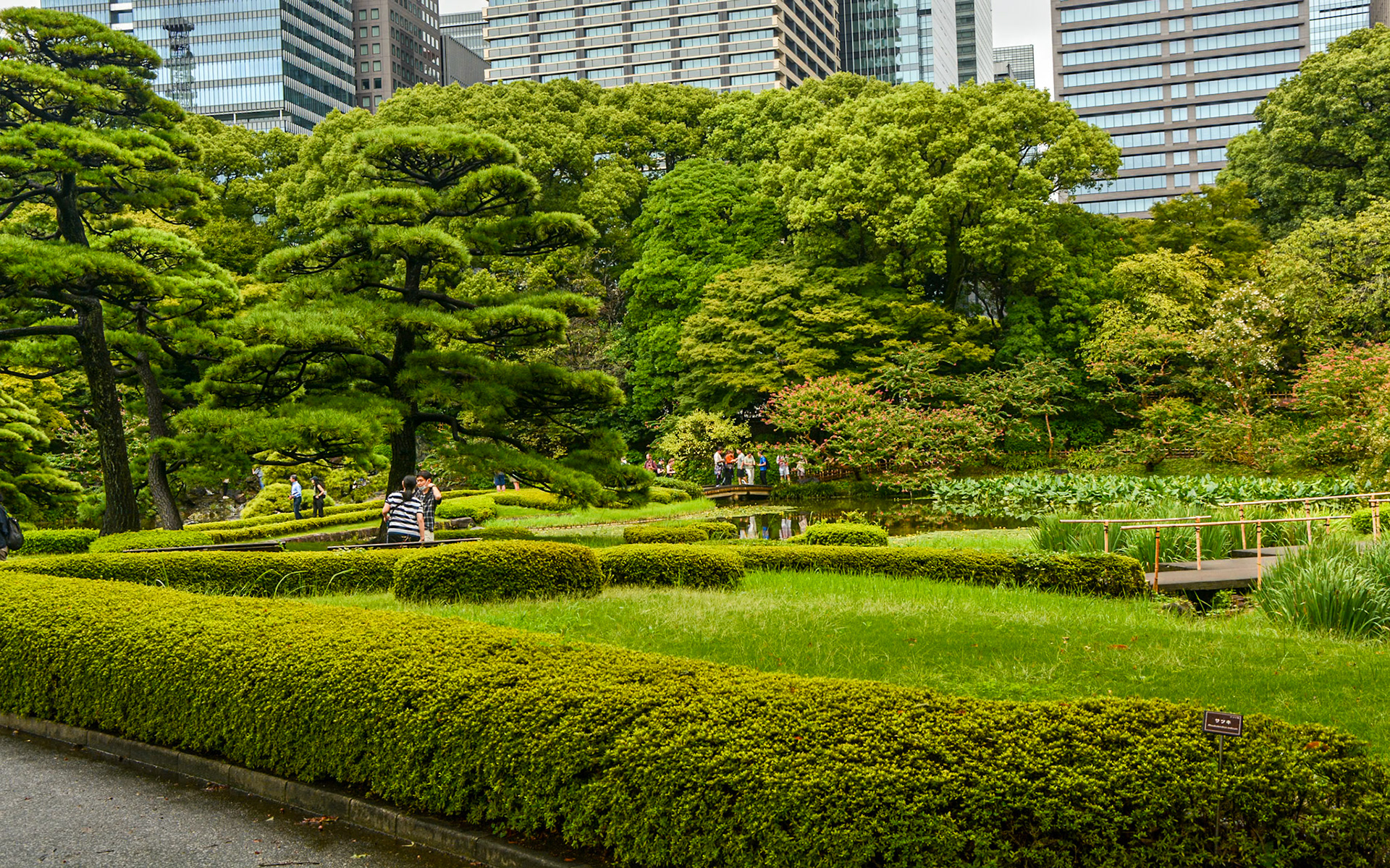 Imperial Palace East Gardens, these are public access areas of the Tokyo Imperial Palace.