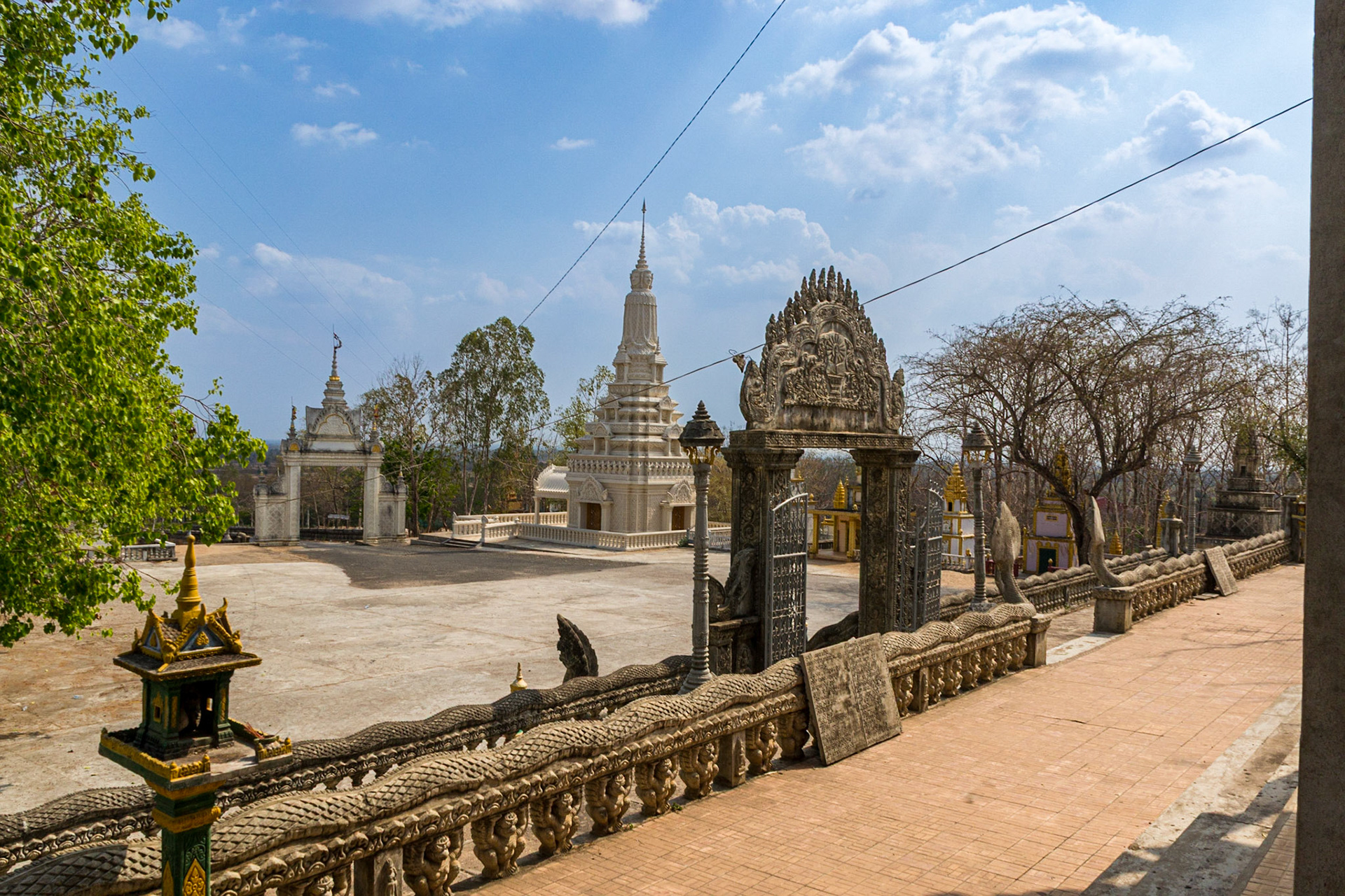 Pagoda at Phnom Pros. Phnom Srei translates into Man Hill and Women Hill respectively.