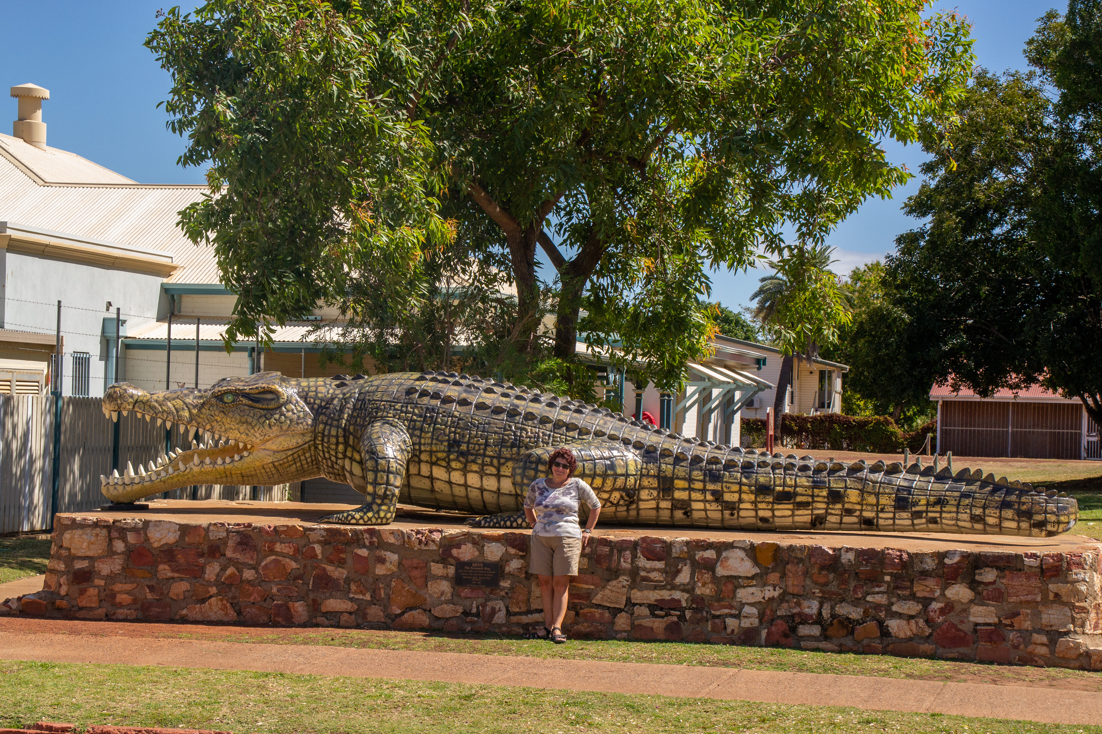 Krys - the Savannah King - largest authenticated crocodile ever shot (The 8.63 metres long replica is a full size model).).