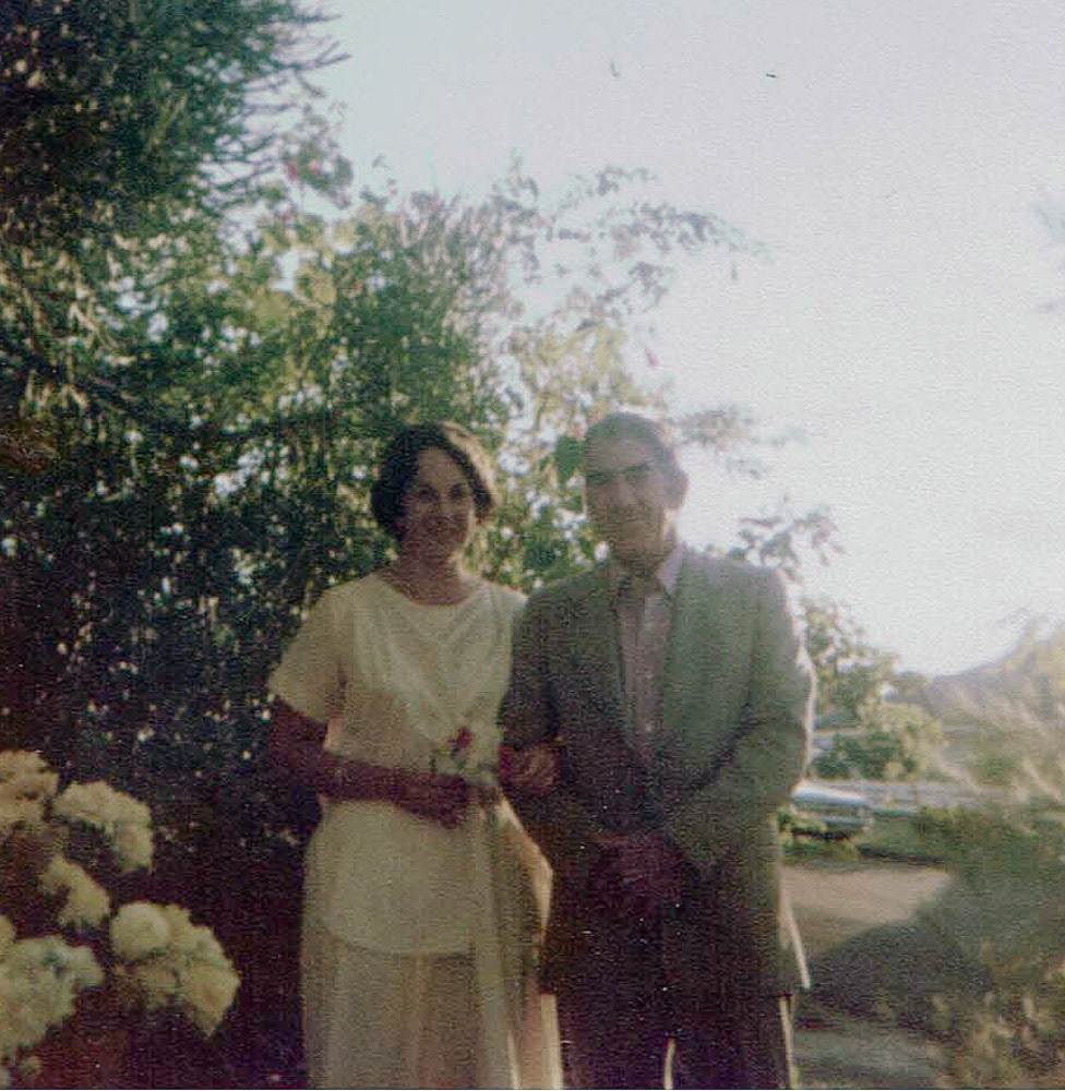 Bill with Kay (wedding day)
