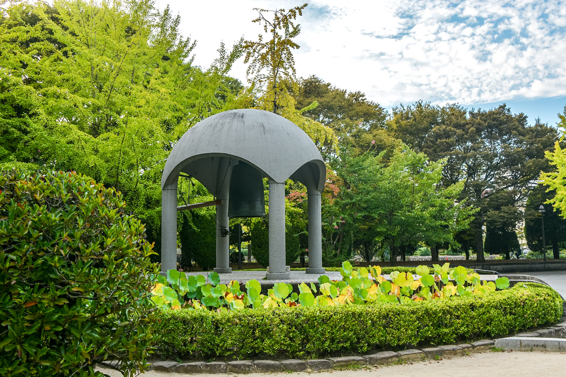 The Bell of Peace in Hiroshima Peace Park.