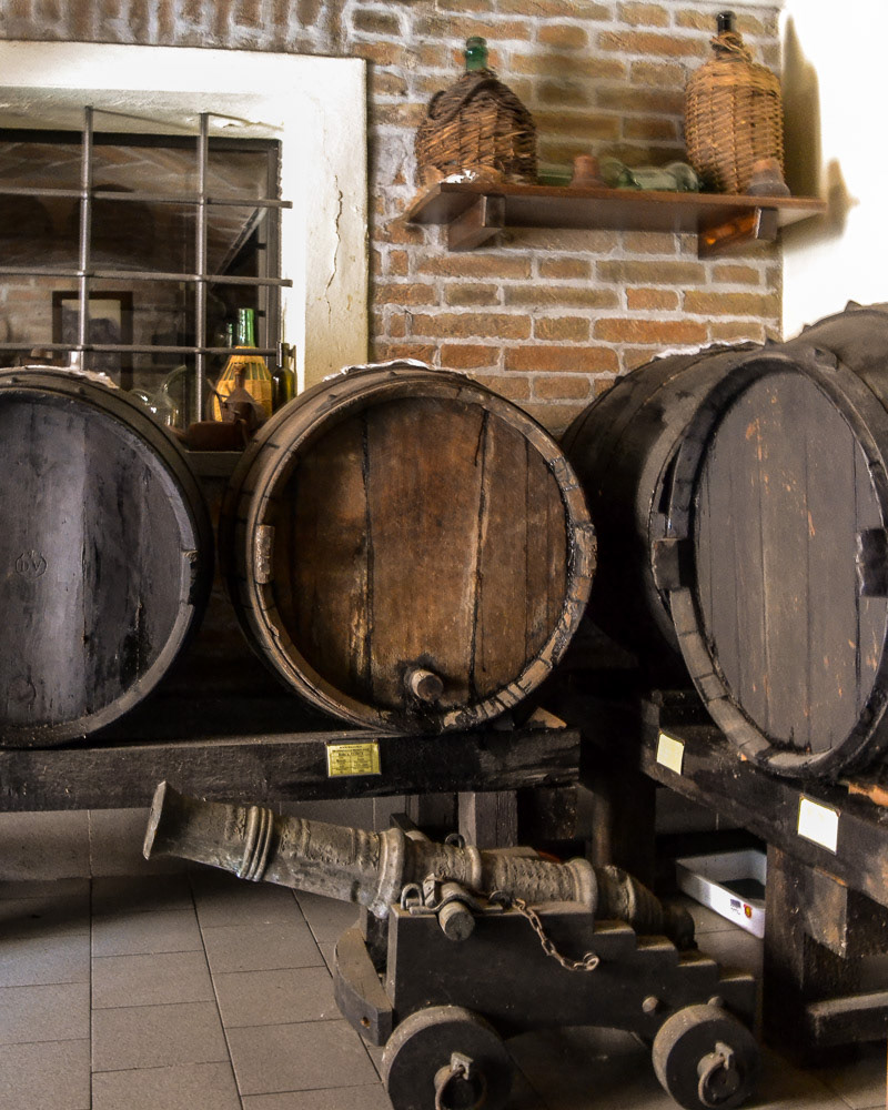 Ancient barrels and a mini-canon.