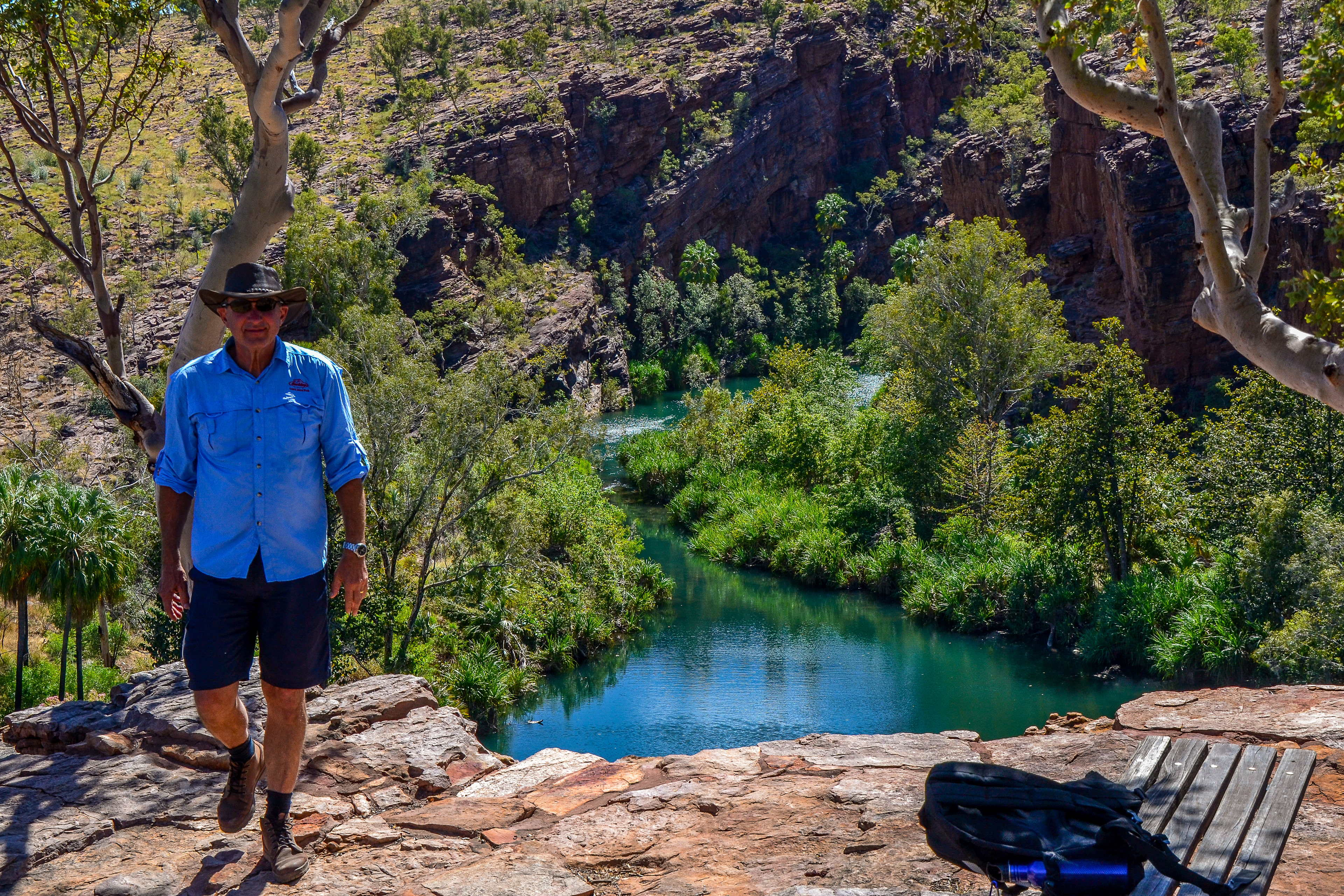 At the Upper Gorge lookout.