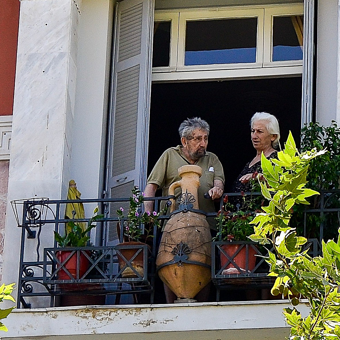 Athenians - Watching the world go by.