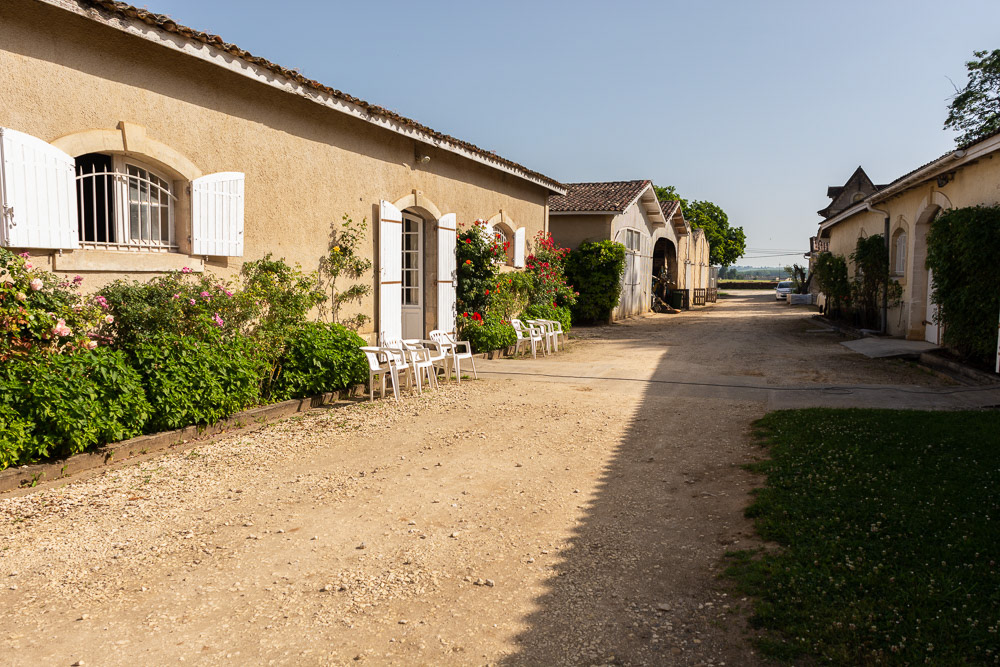 Chateau de Myrat - our tour takes us through historic buildings still in use by the winemakers.