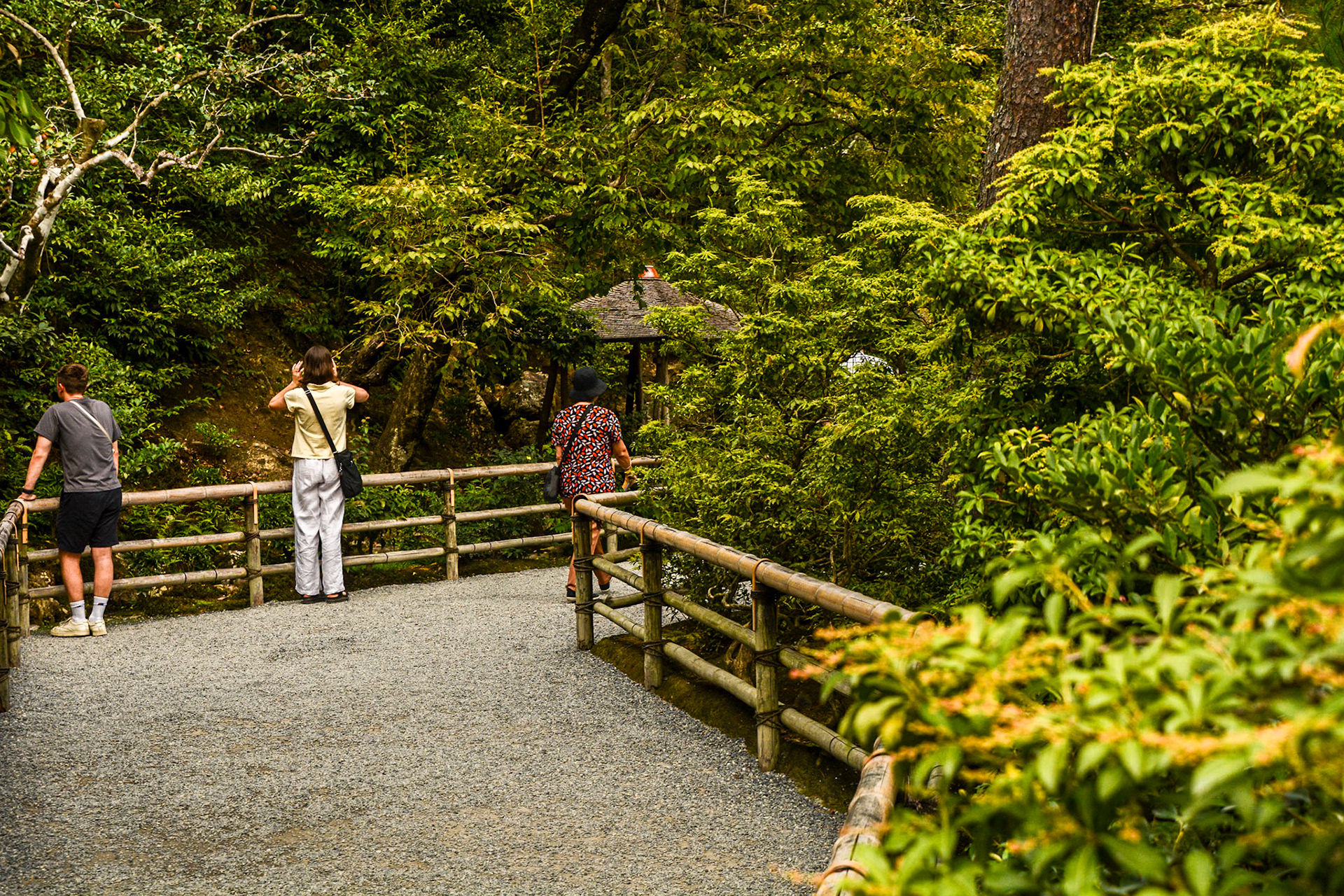 Pathways of the strolling garden.