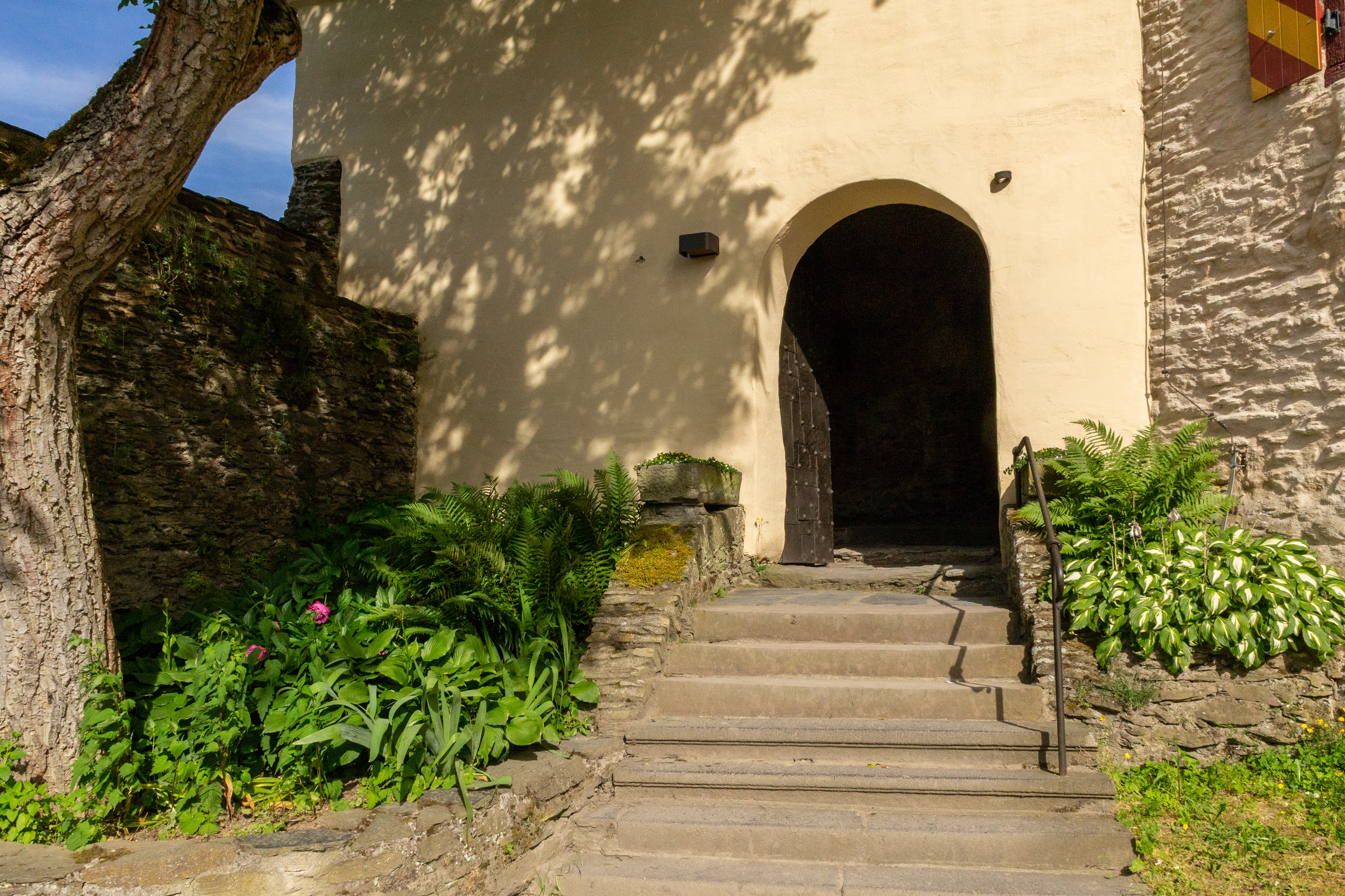 Yet another fortified entry into the castle from a courtyard.