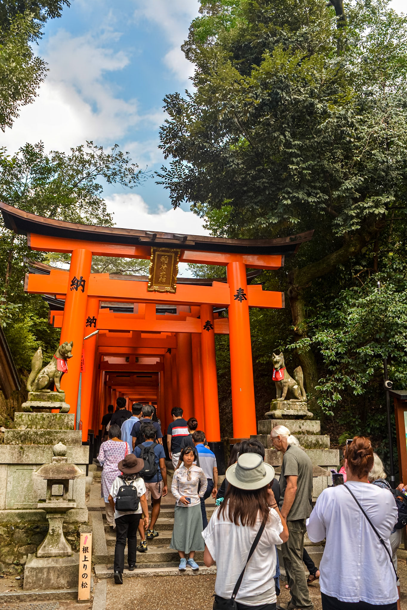 Fushimi Inari - about to enter Senbon Torii (1,000 Torii gates).