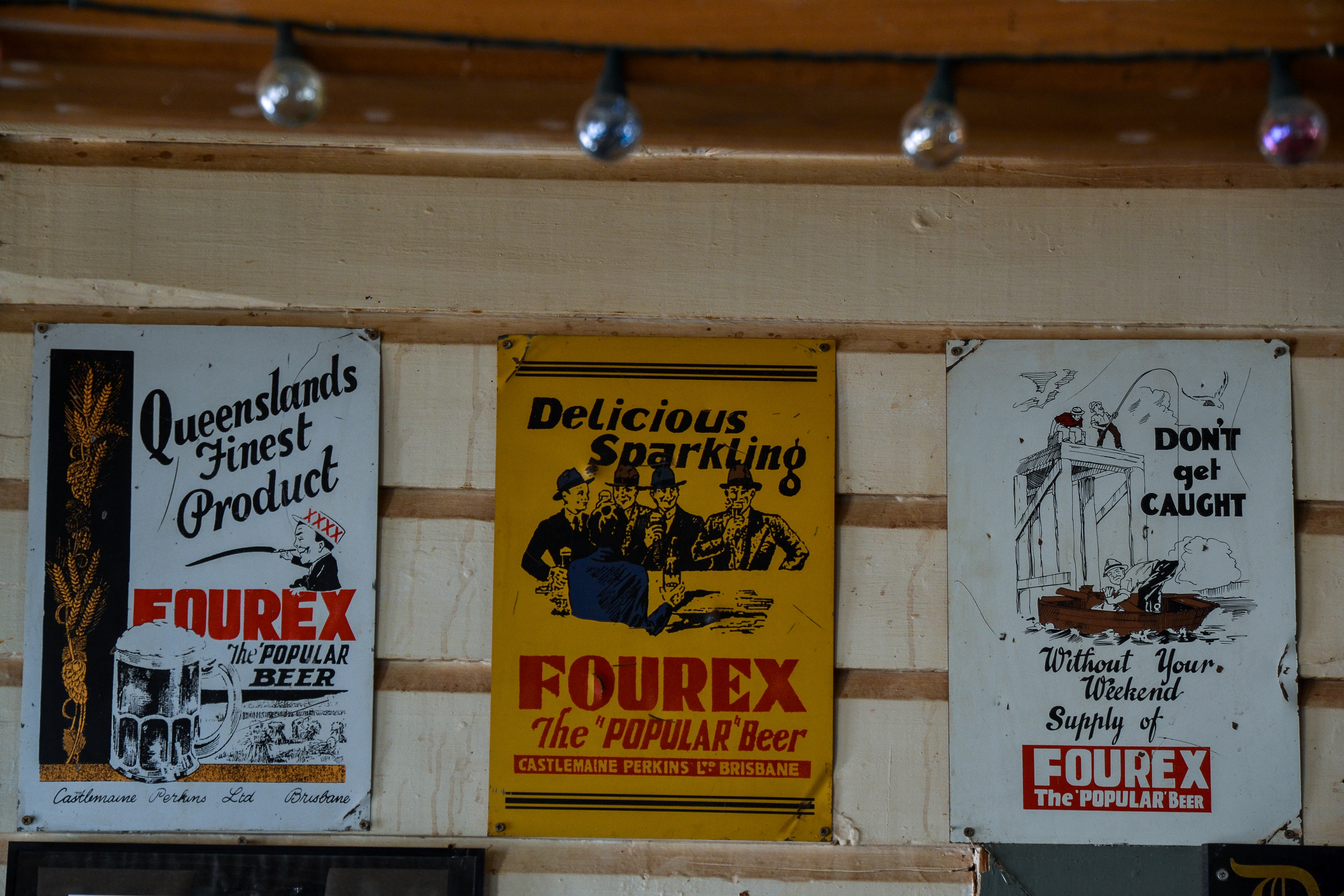 ........... and antique XXXX advertising.