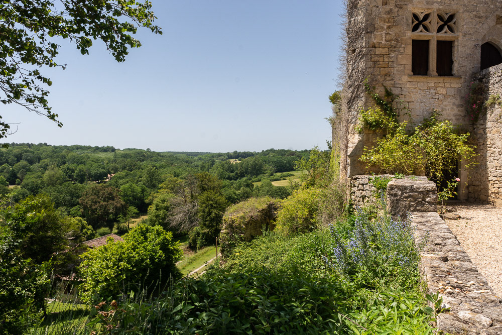 The hilltop fortifications provide expansive views over the countryside