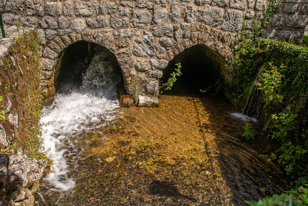 Konavle - water from the river Ljuta channelled through a series of canals and aquaducts to service mills for grinding and weaving have been in use since the 1400's.