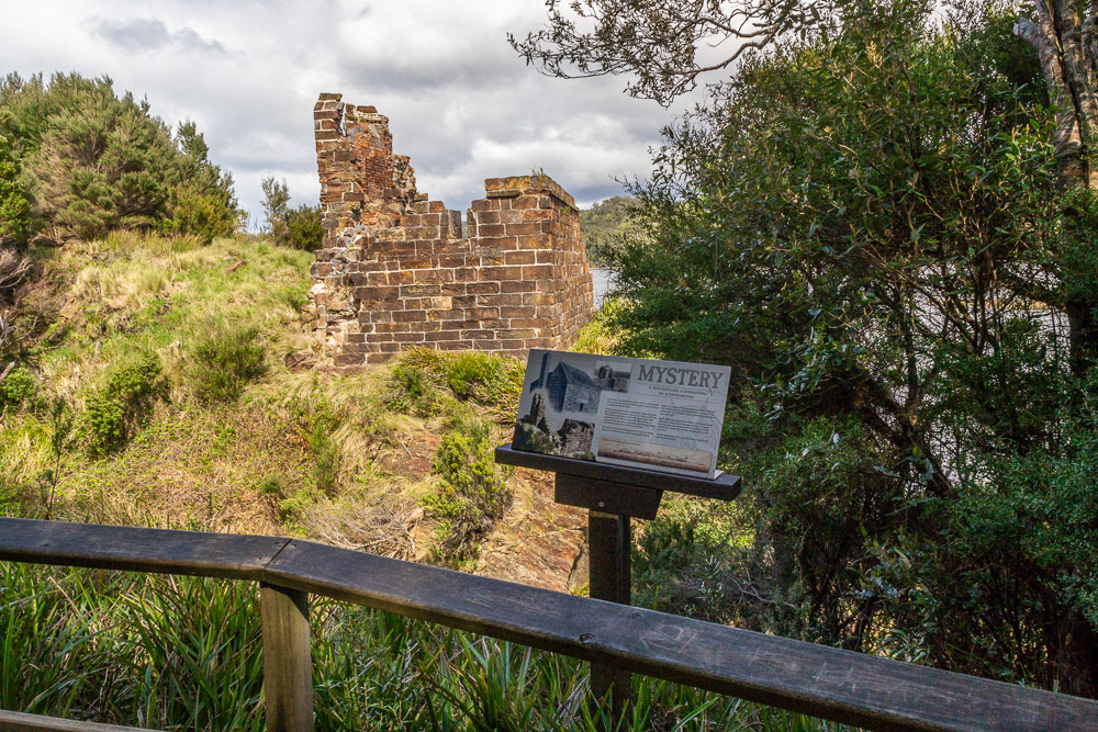 Ruins of a penitentiary building on the SW side of the islend.