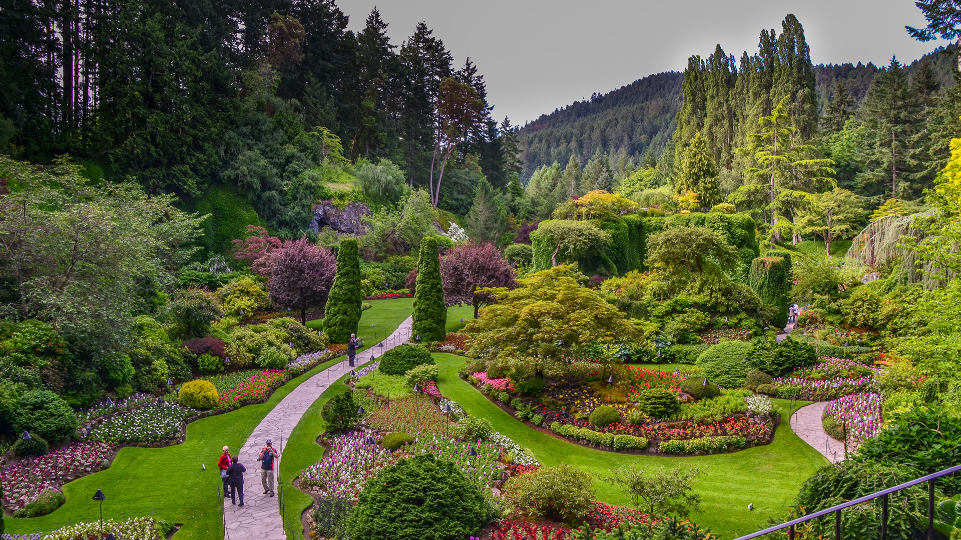 The Sunken Garden, formerly a limestone quarry.