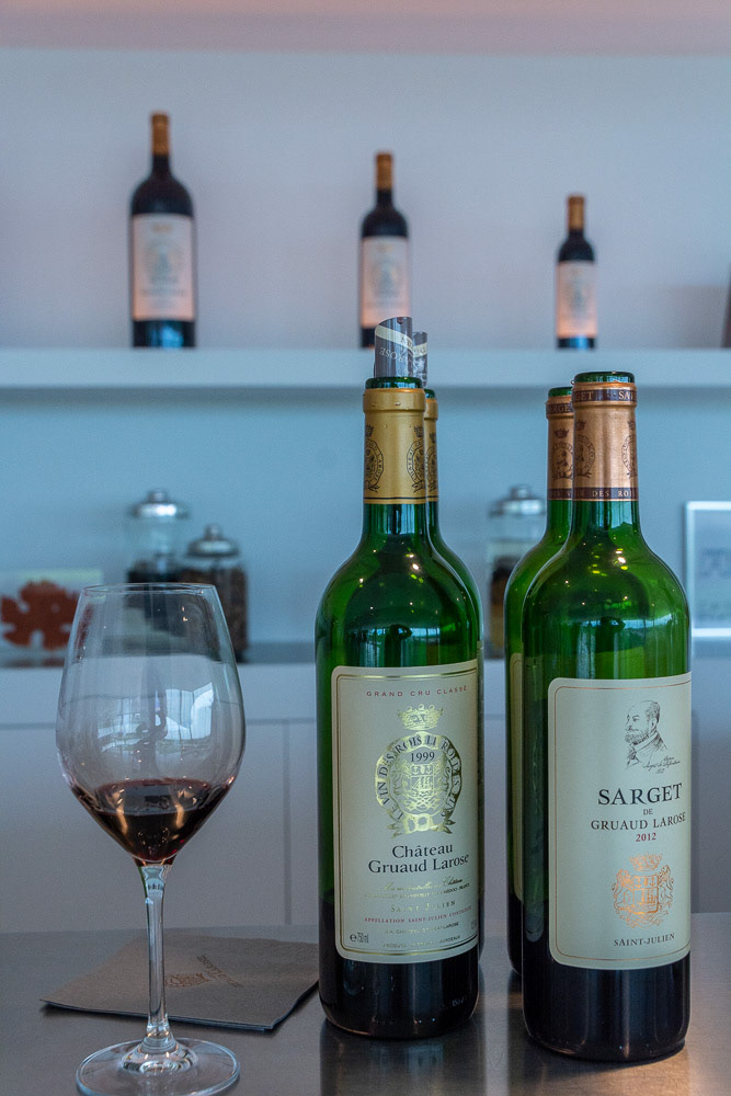 Le Chateau Gaurud-Larose cellars - a taste of the Grand Cru Classe 1999 and a Sarget 2012