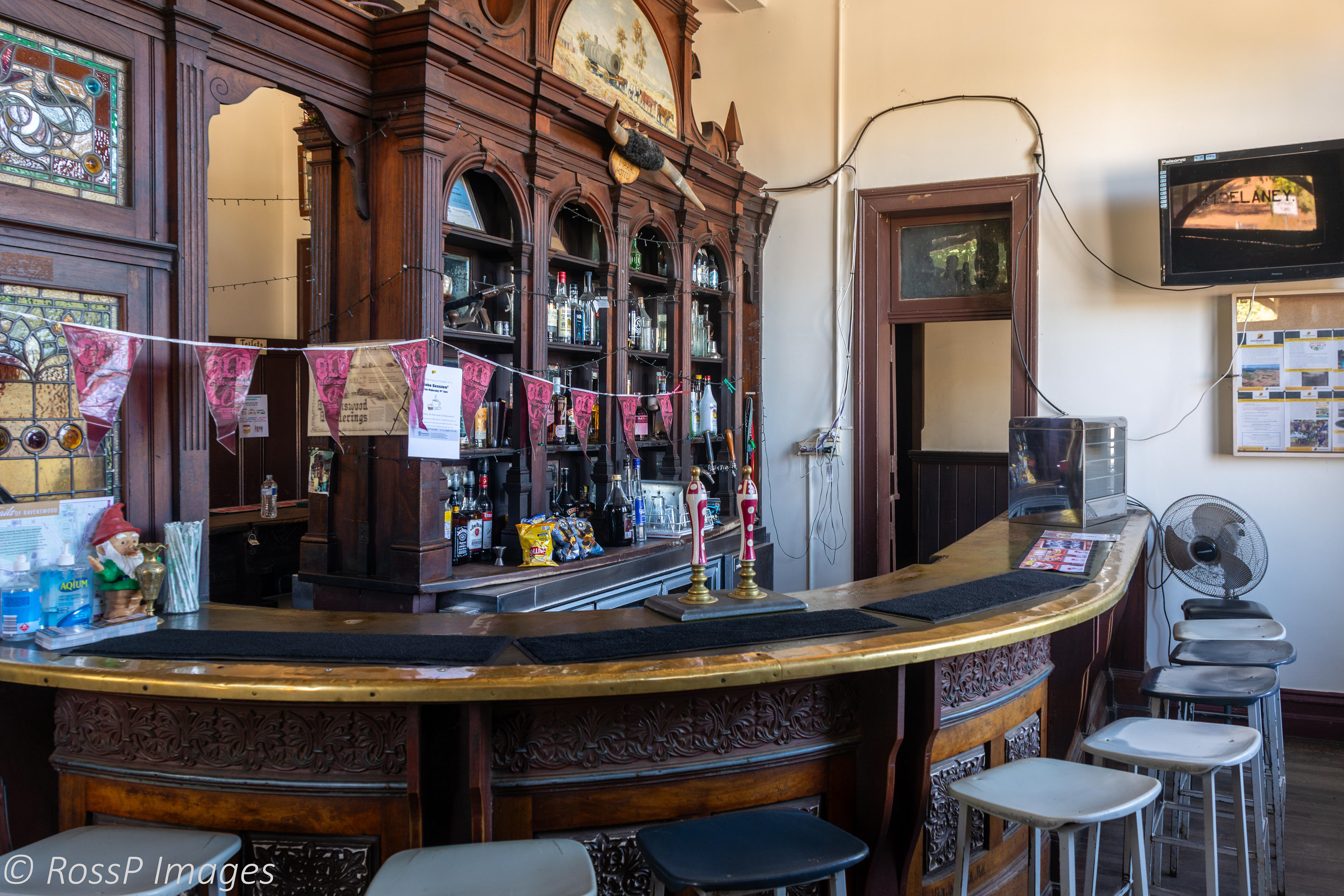 Inside the doors is like stepping back in time with original bar and cabinetry remaining as they were over 100 years ago.