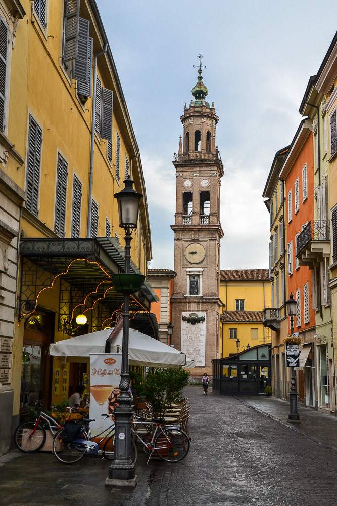 The ancient tower of St. Paul modified into a war monument to those who died in all wars is prominent amongst the street cafes'.