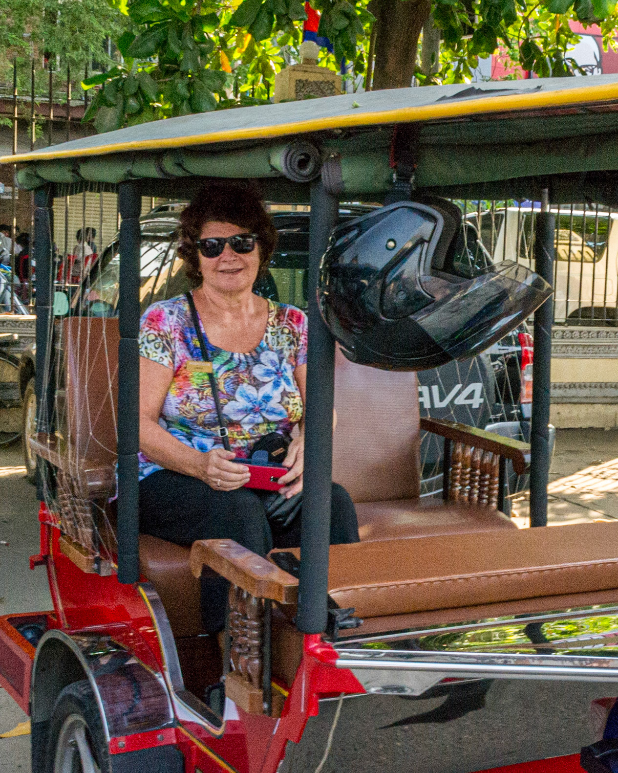 Off to explore Phnom Penh via tuk-tuk.
