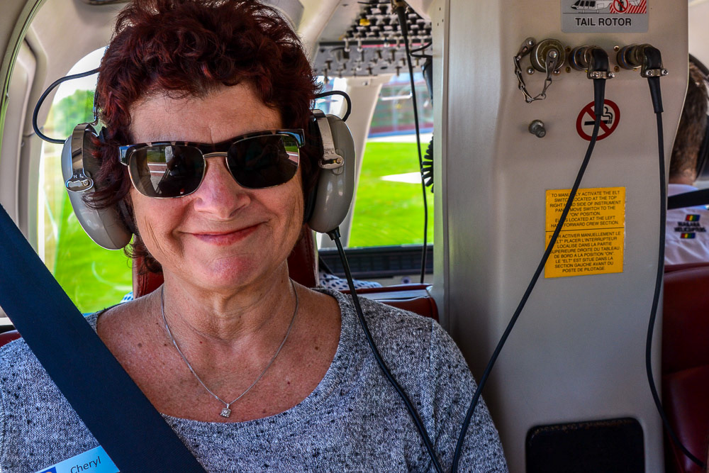 About to fly over Niagara Falls - a bucket-list moment