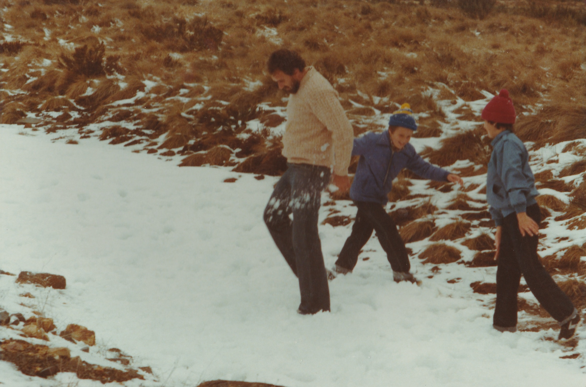 Tracy and Matt snowball attack - Jindabyne 1984