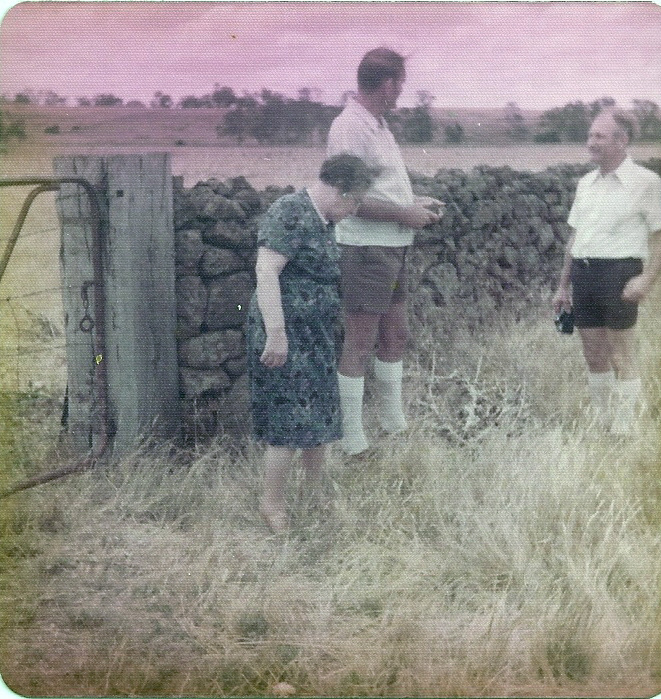 Ed with Bert and Aunty May - 1977.